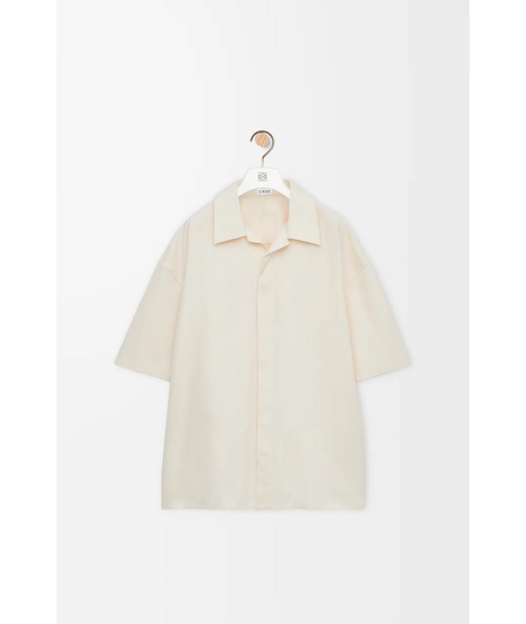LOEWE Белая хлопковая кэжуал рубашка, фото 6
