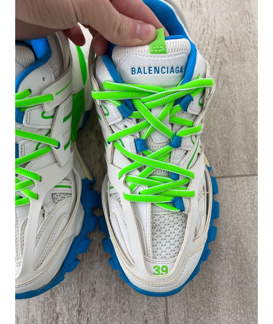 BALENCIAGA Белые текстильные кроссовки, фото 3