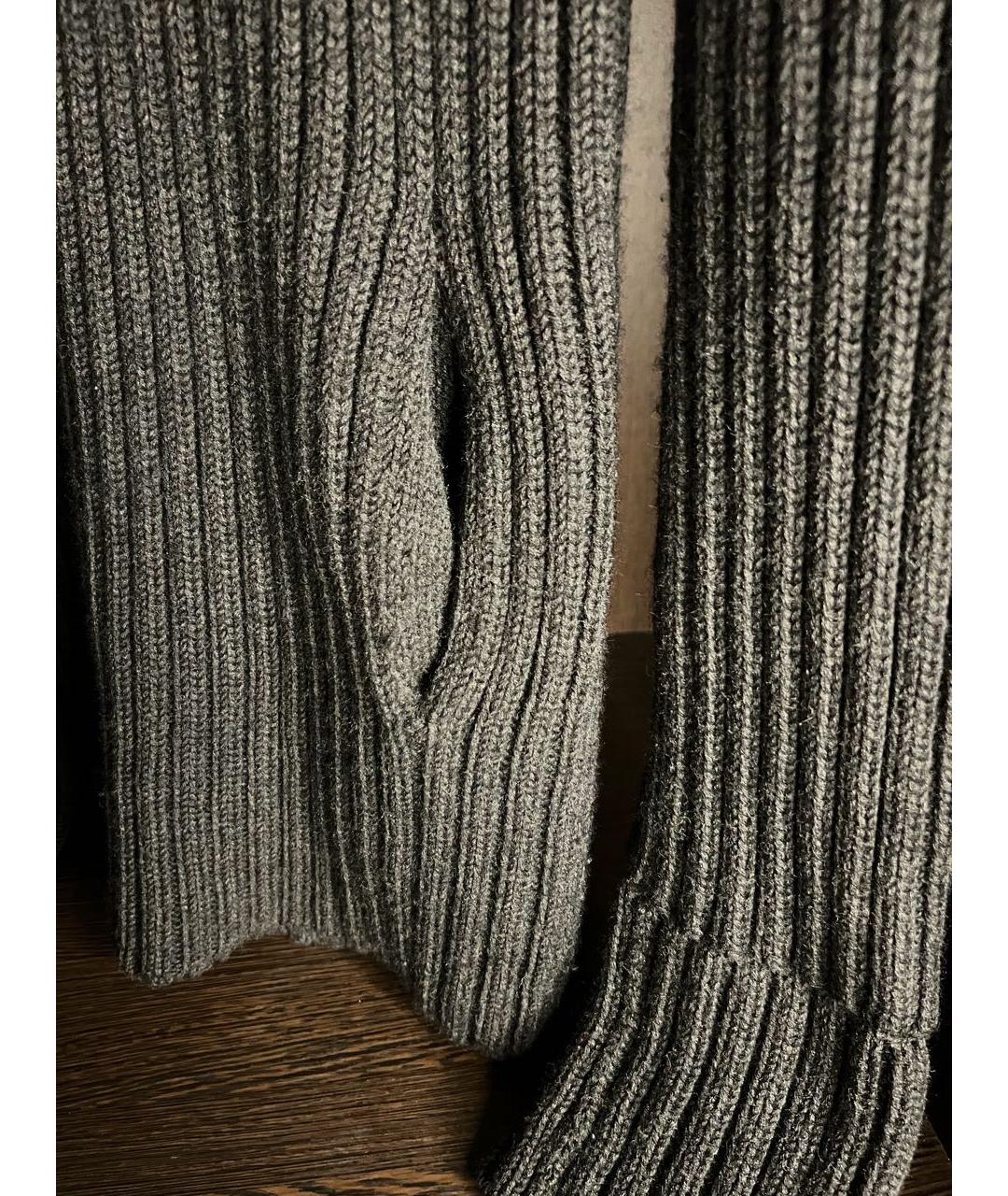 YOHJI YAMAMOTO Черный шерстяной джемпер / свитер, фото 3