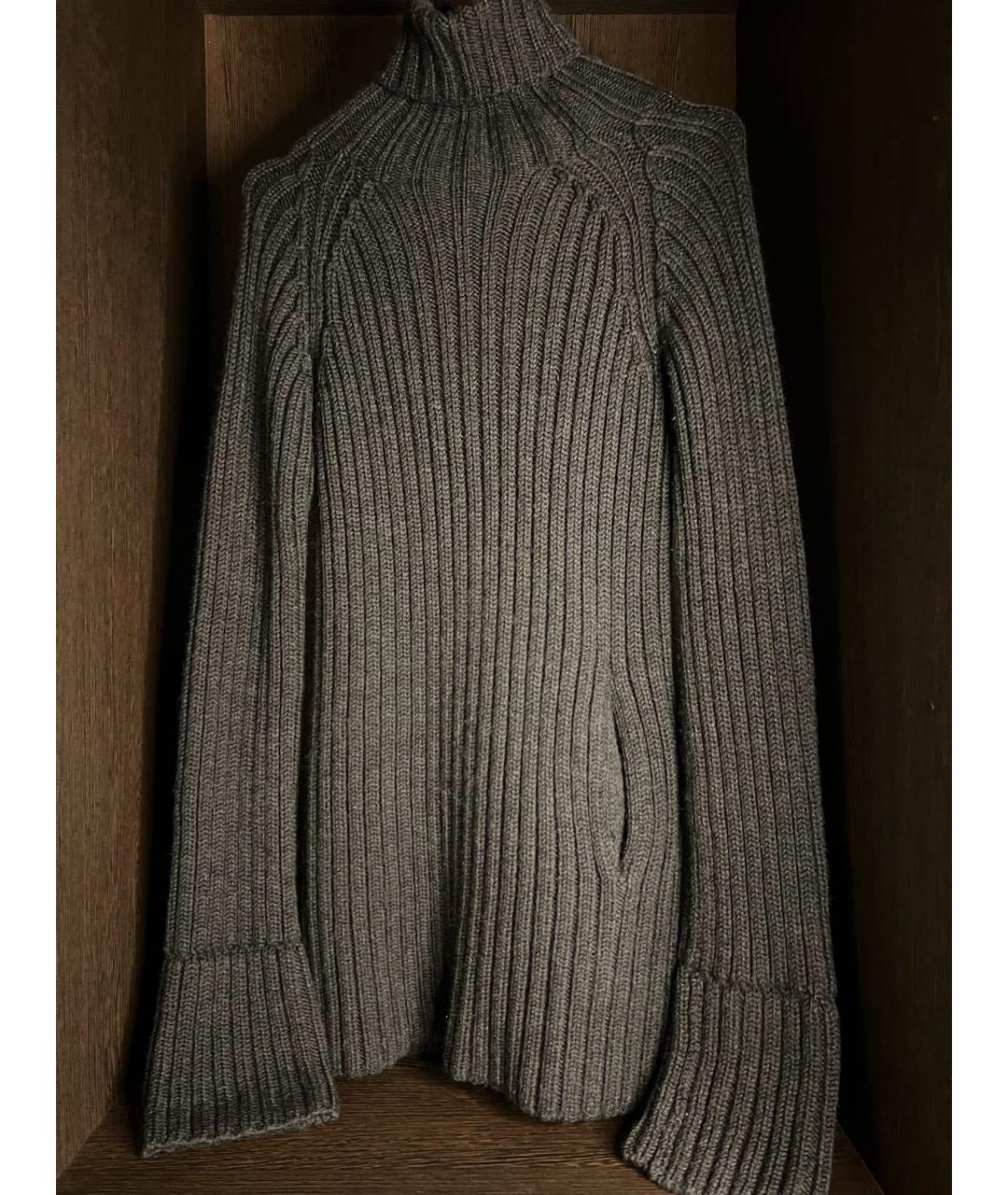 YOHJI YAMAMOTO Черный шерстяной джемпер / свитер, фото 6