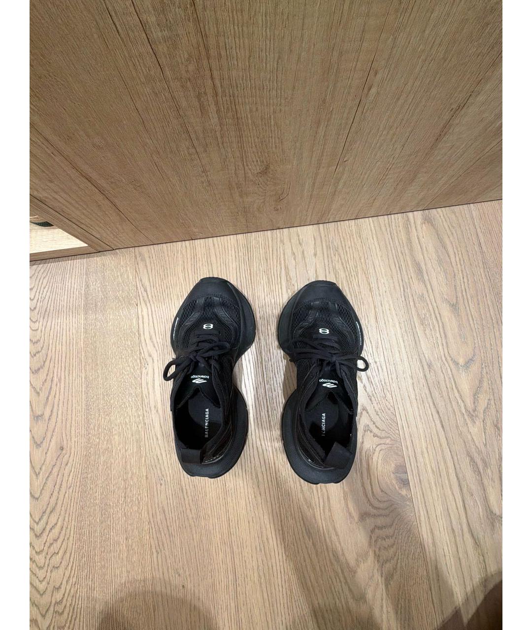 BALENCIAGA Черные текстильные кроссовки, фото 3