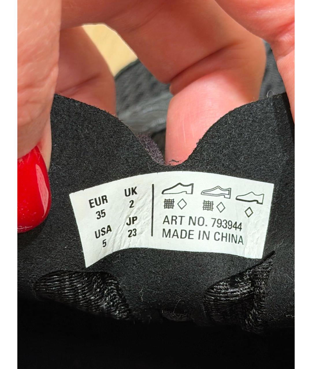 BALENCIAGA Черные текстильные кроссовки, фото 6