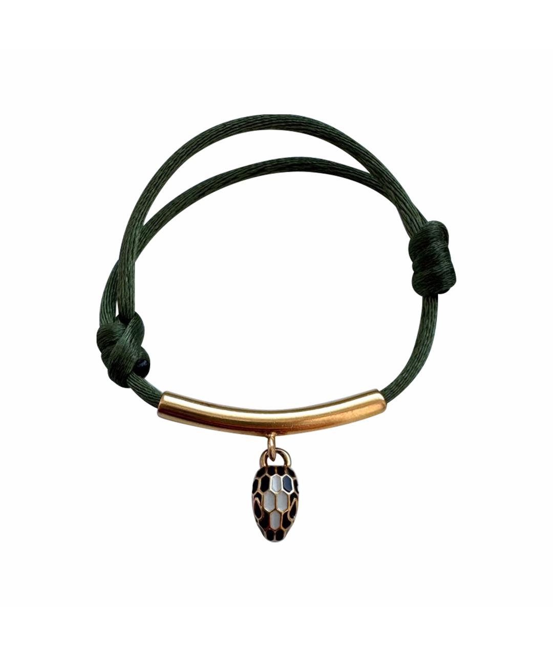 BVLGARI Зеленый латунный браслет, фото 1