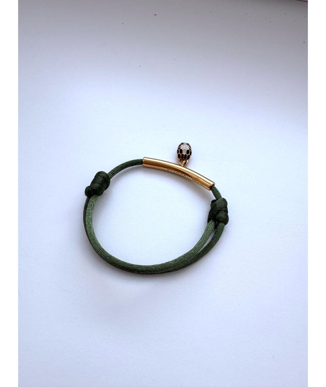 BVLGARI Зеленый латунный браслет, фото 2