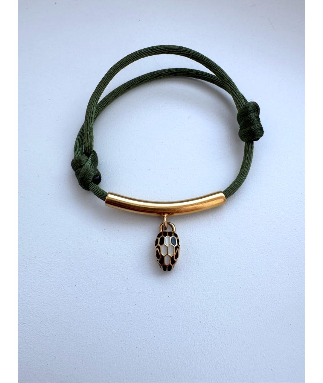 BVLGARI Зеленый латунный браслет, фото 3