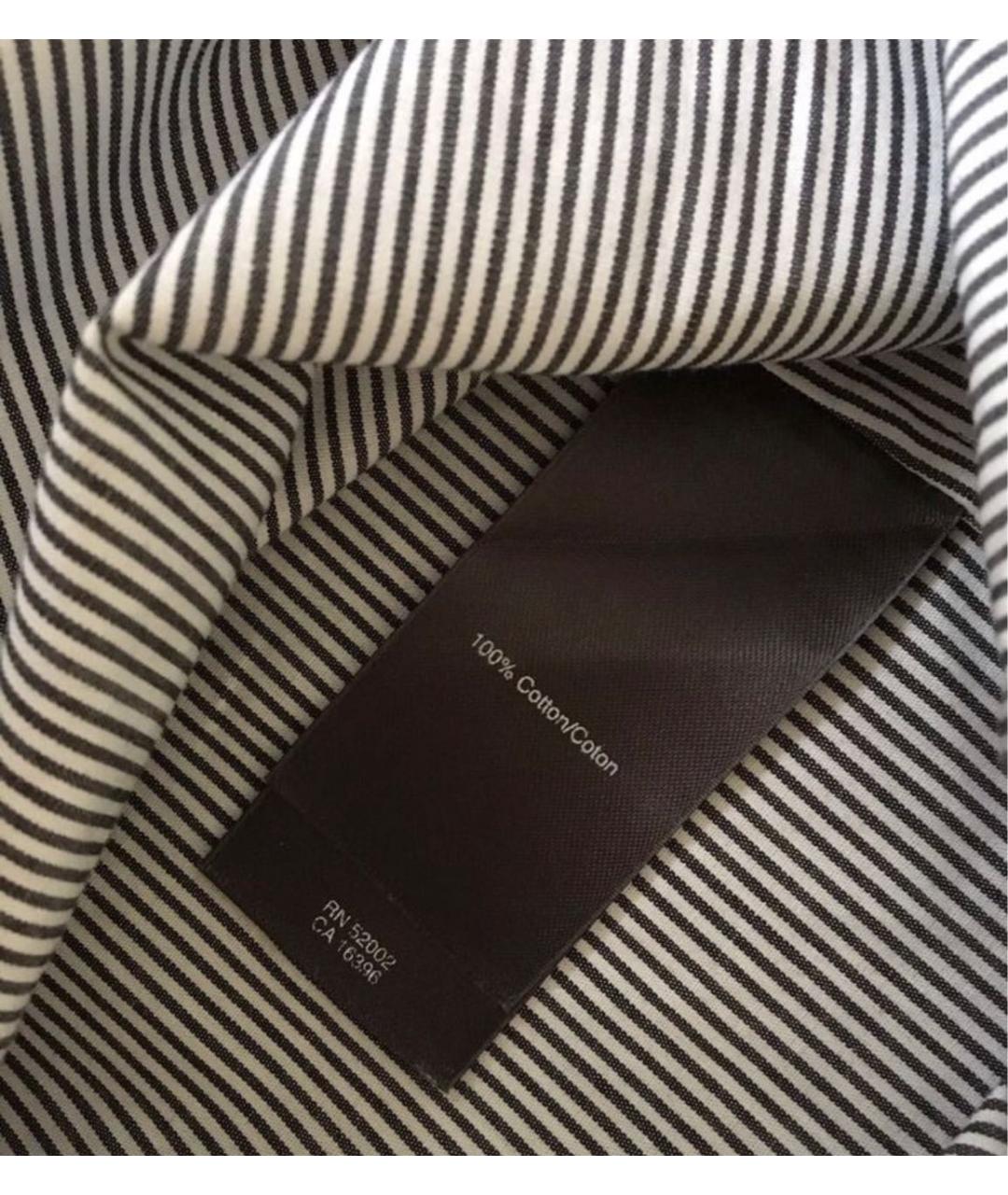 DKNY Серая хлопковая кэжуал рубашка, фото 7