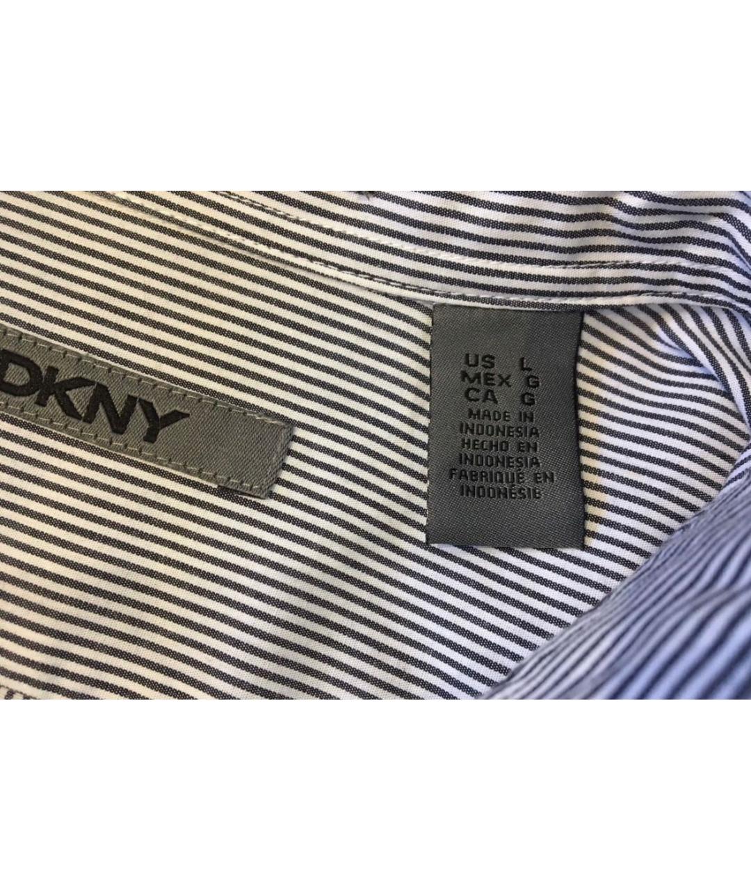 DKNY Серая хлопковая кэжуал рубашка, фото 8