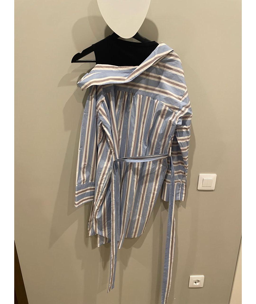 MAJE Голубое повседневное платье, фото 2