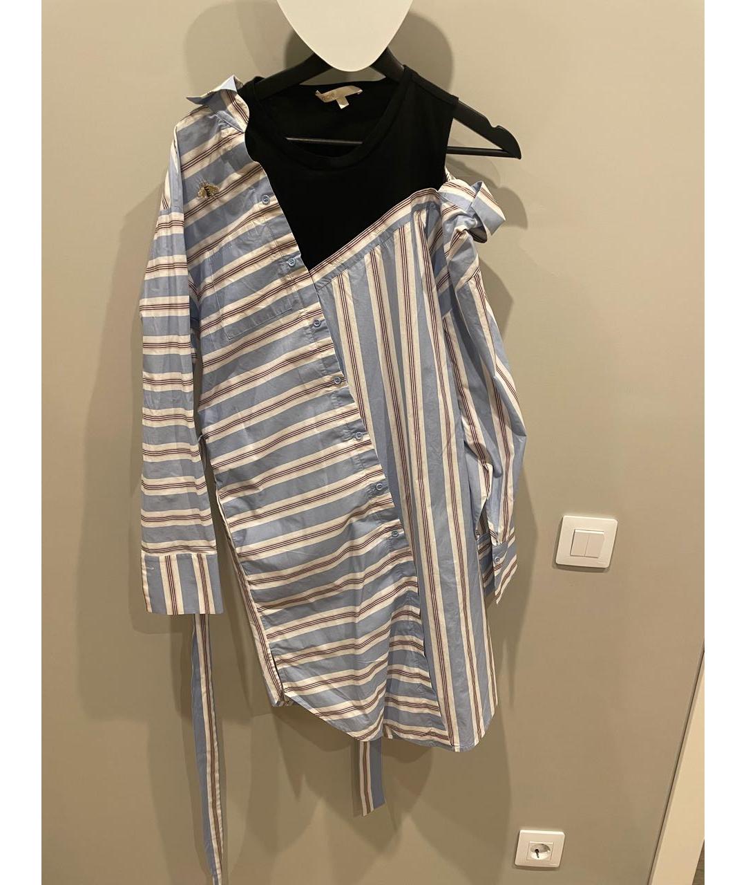 MAJE Голубое повседневное платье, фото 4