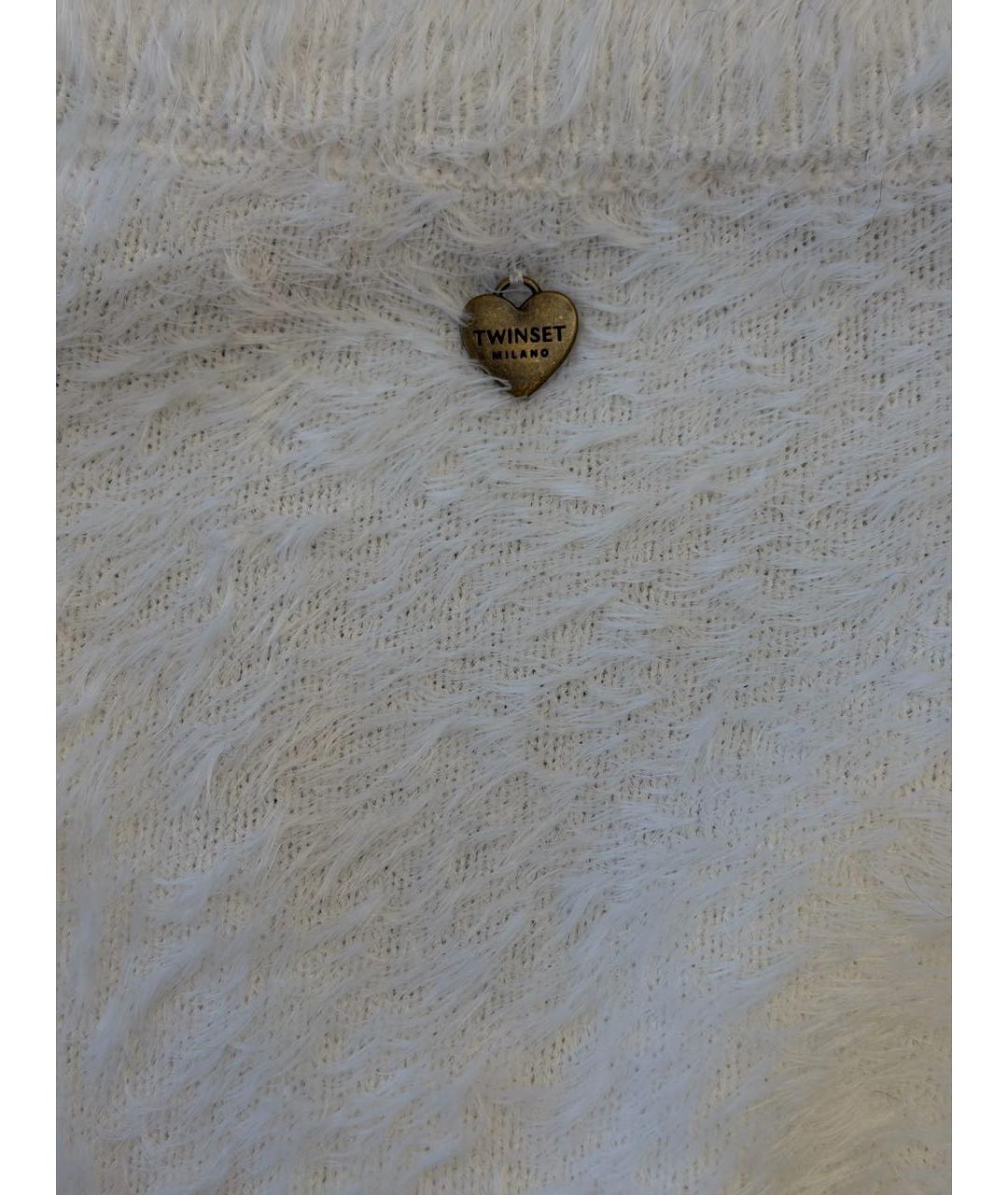 TWIN-SET Белый джемпер / свитер, фото 4
