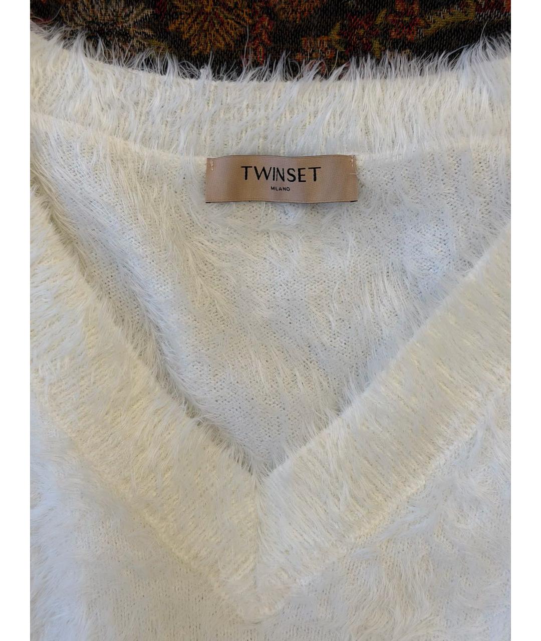 TWIN-SET Белый джемпер / свитер, фото 2