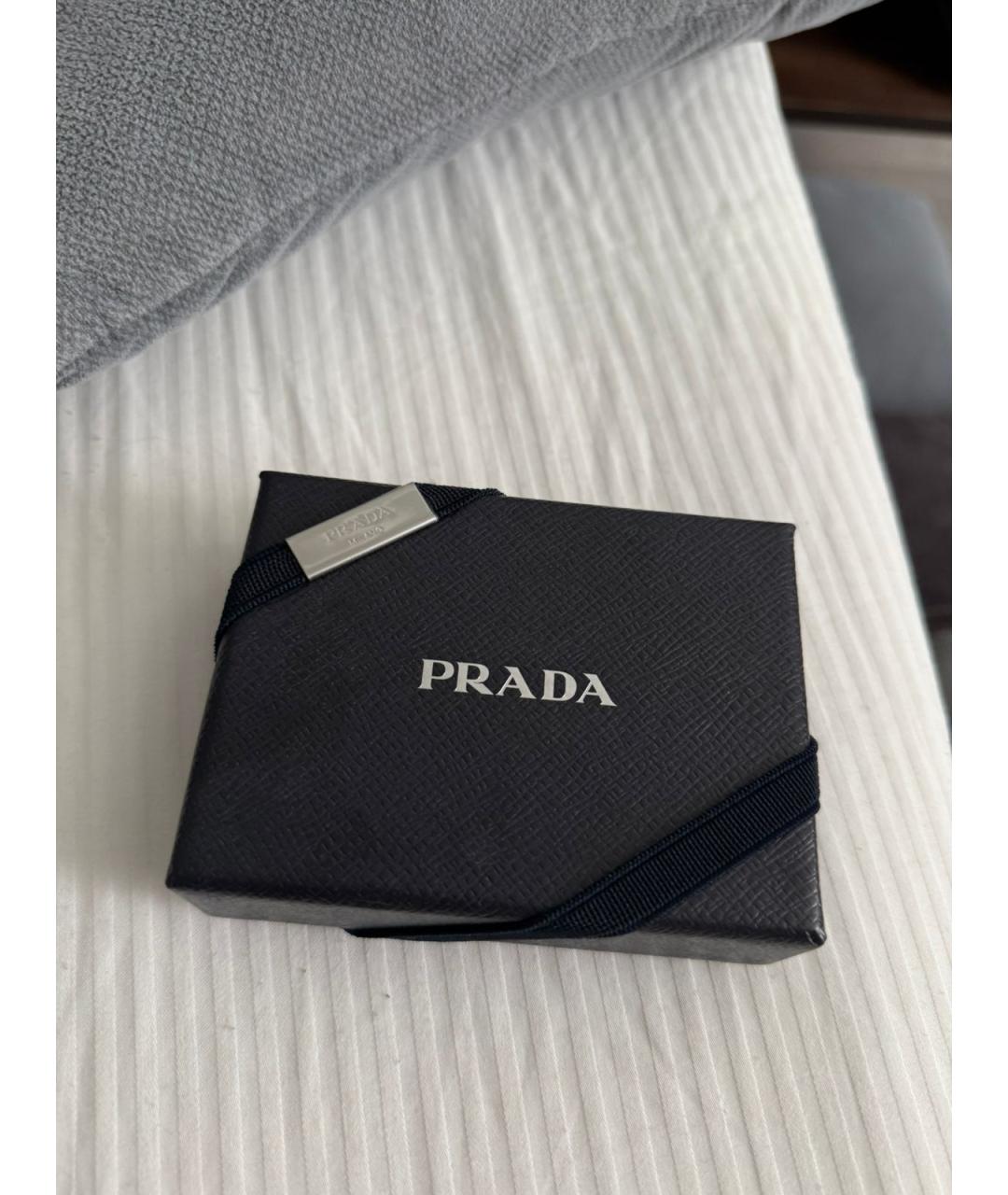 PRADA Черные серебряные серьги, фото 5