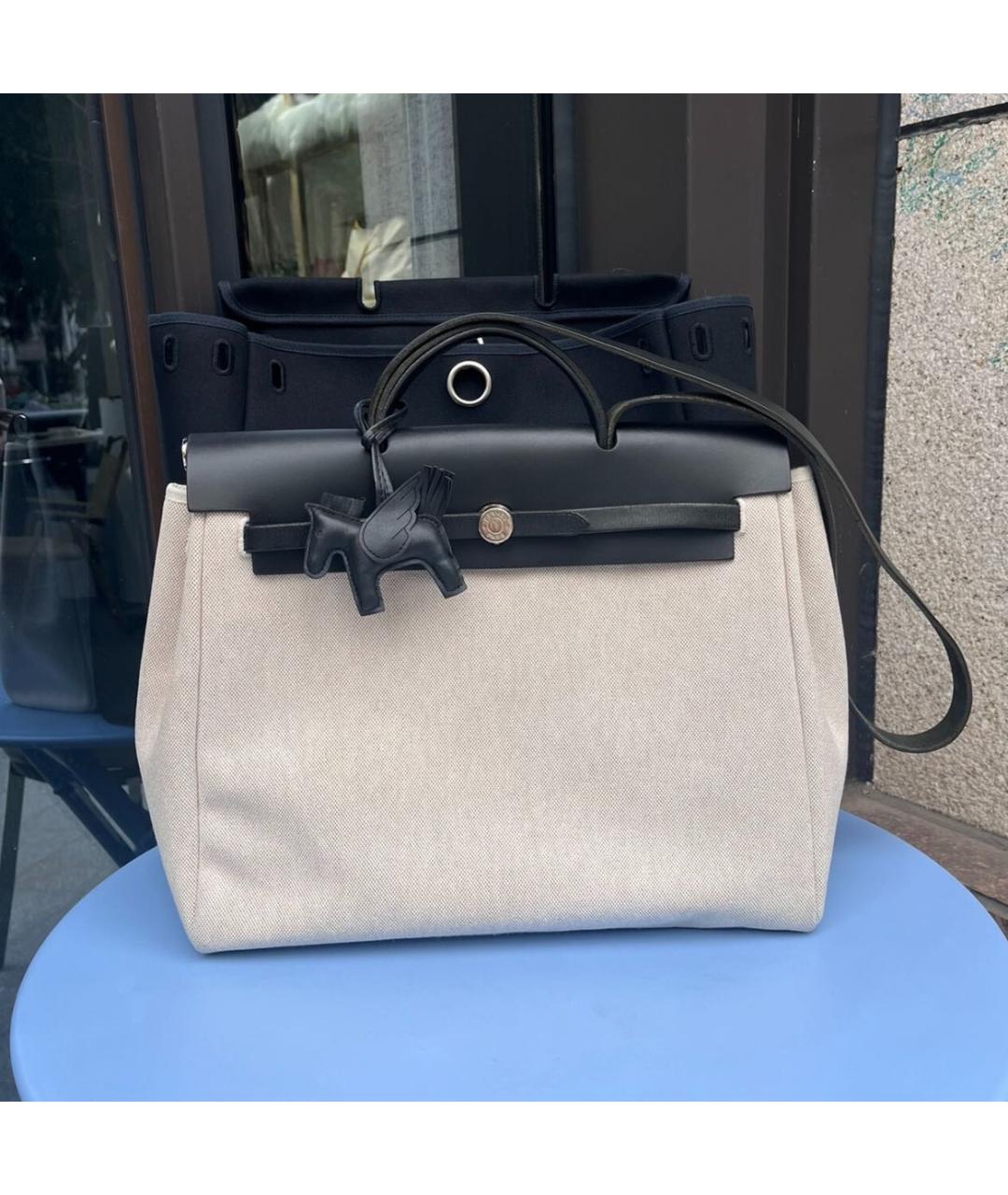 HERMES Белая сумка с короткими ручками, фото 4