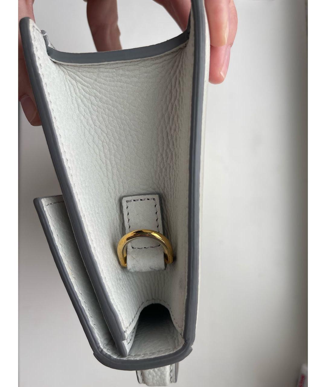 JACQUEMUS Голубая замшевая сумка через плечо, фото 3