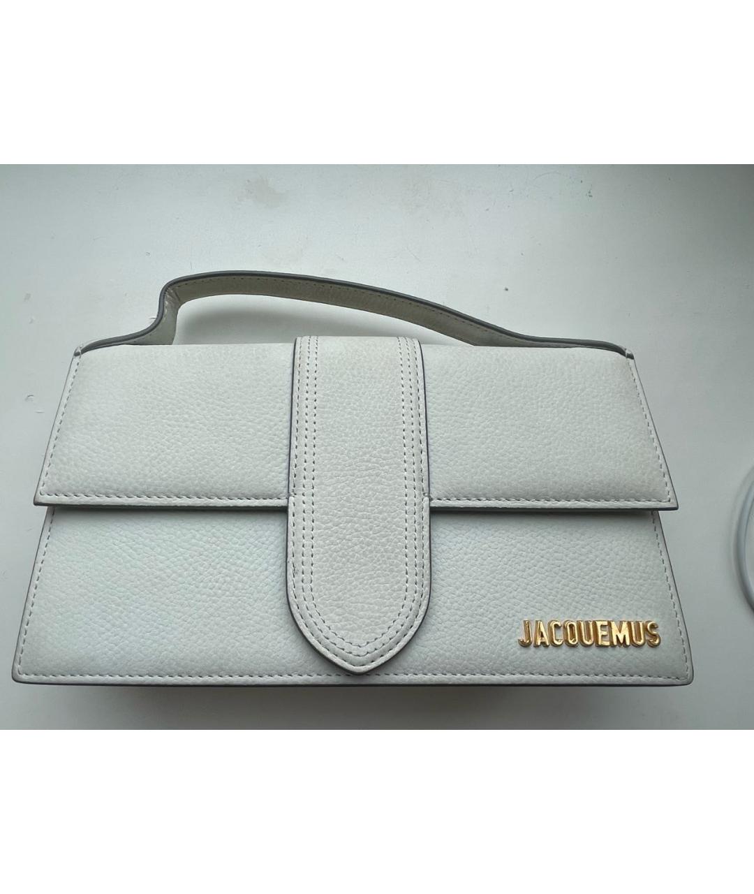 JACQUEMUS Голубая замшевая сумка через плечо, фото 5