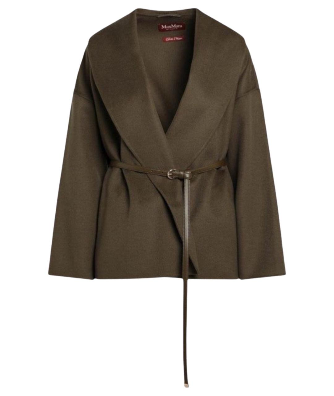 MAX MARA STUDIO Коричневое шерстяное пальто, фото 1