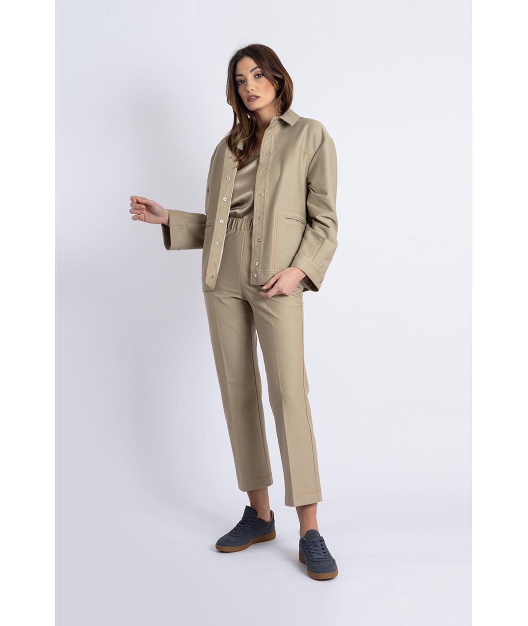 MAX MARA Бежевая шелковая майка, фото 4