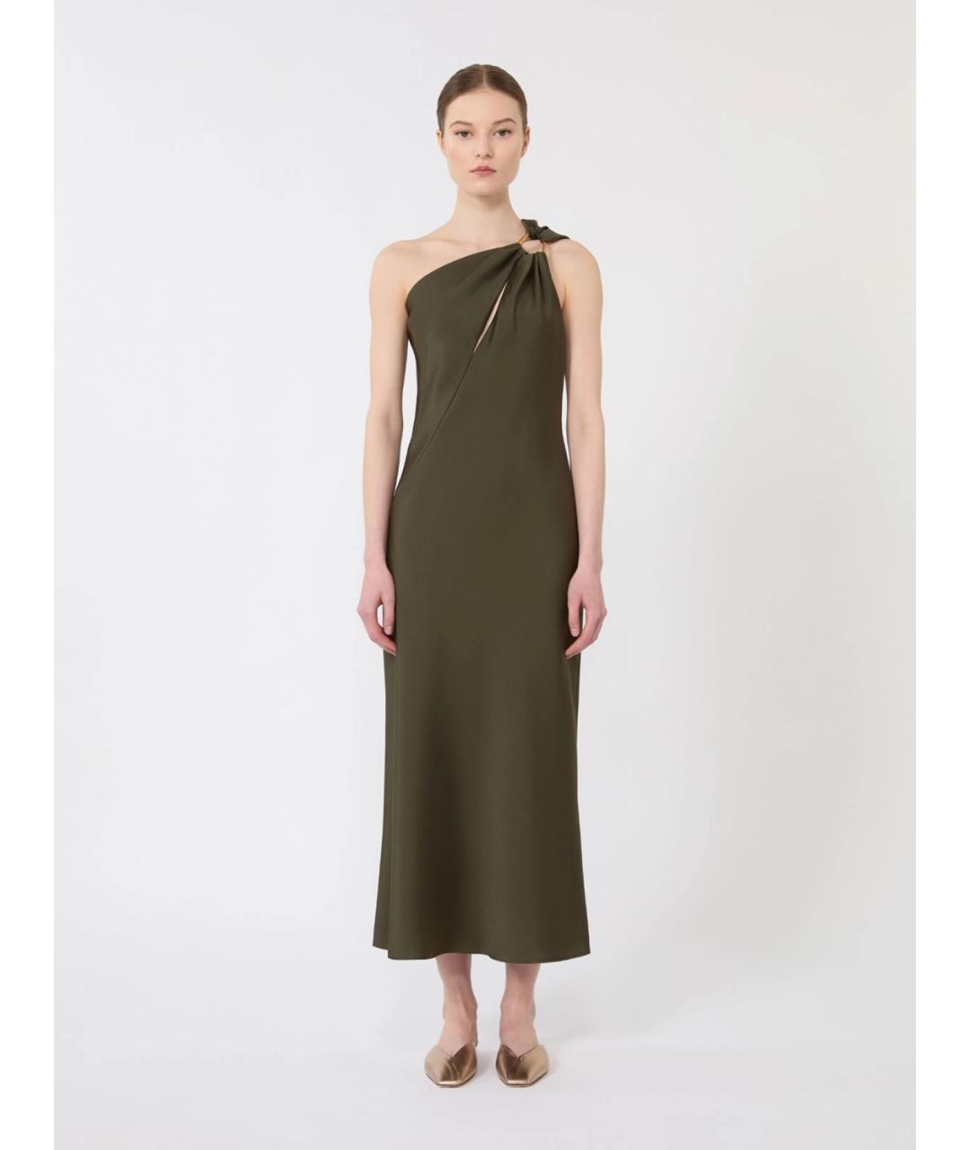 MAX MARA STUDIO Зеленые повседневное платье, фото 3