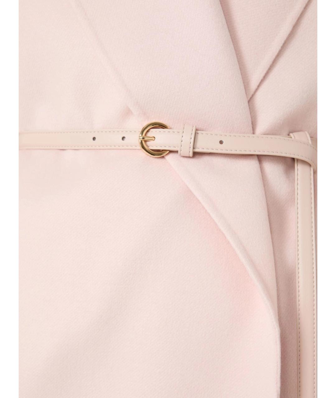 MAX MARA STUDIO Розовое шерстяное пальто, фото 5