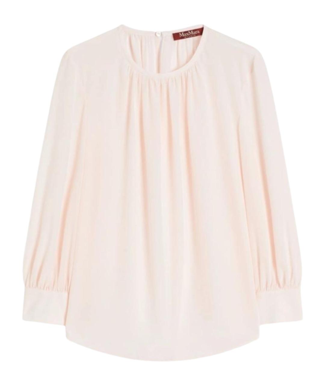MAX MARA STUDIO Розовая шелковая блузы, фото 1
