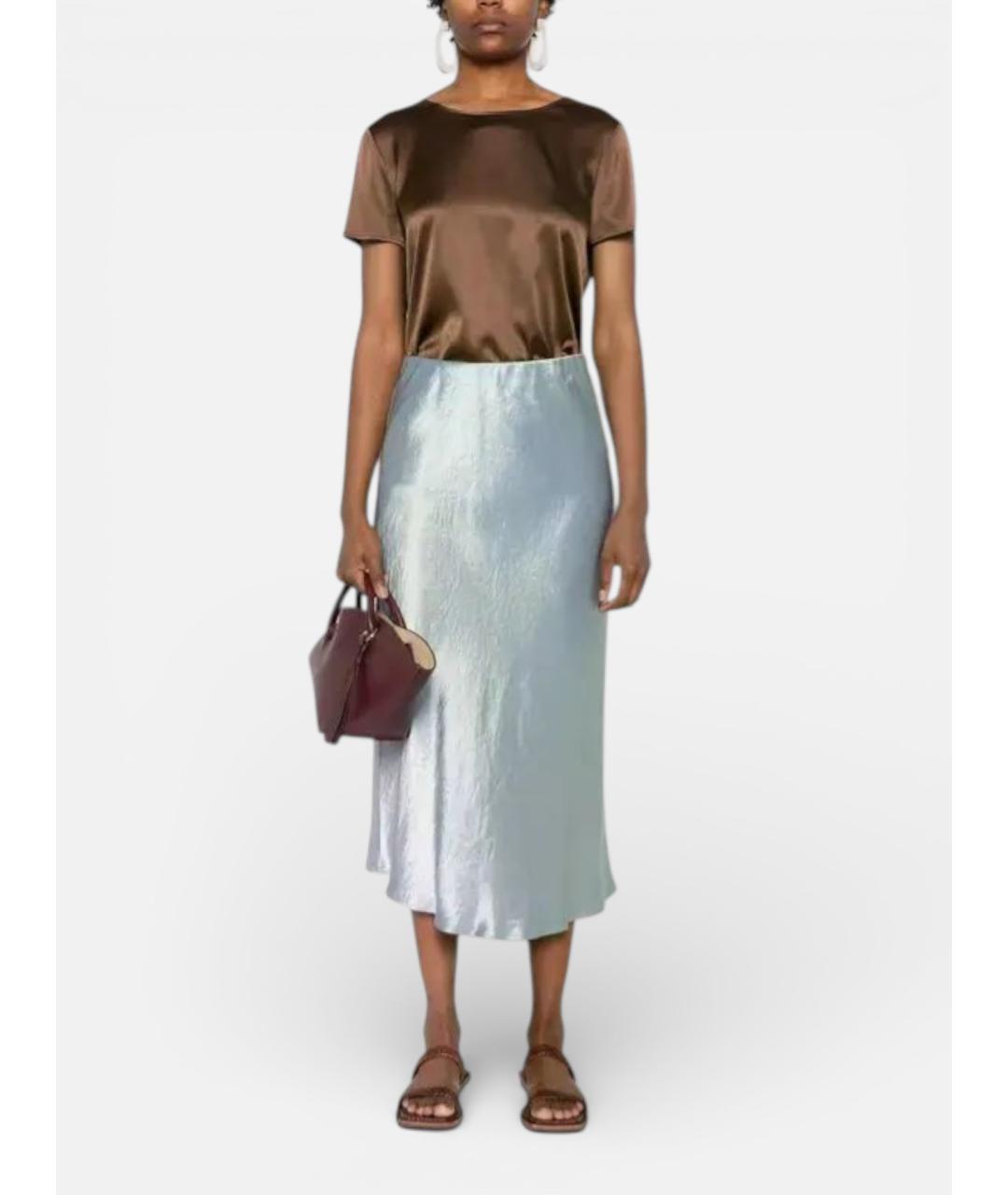 MAX MARA Коричневая шелковая блузы, фото 2