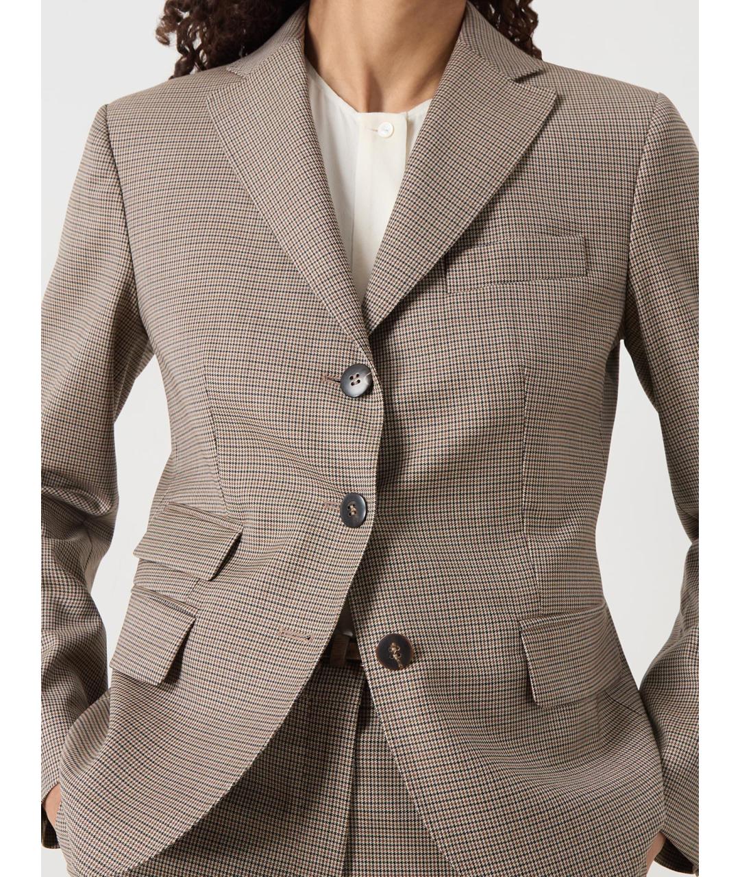 MAX MARA STUDIO Мульти шерстяной жакет/пиджак, фото 7