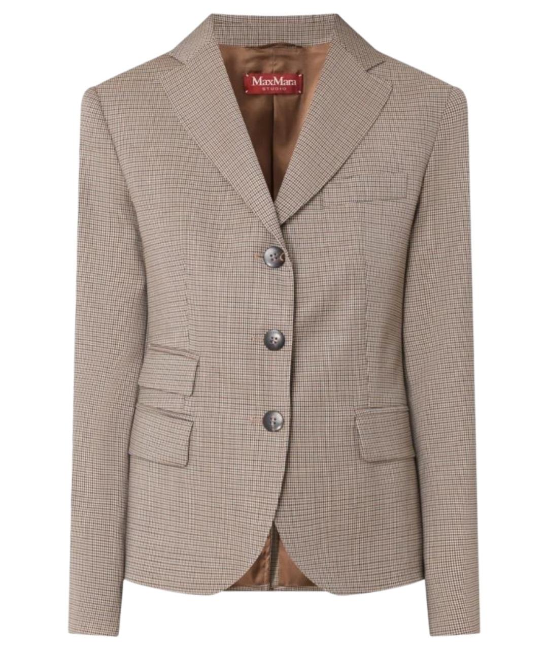 MAX MARA STUDIO Мульти шерстяной жакет/пиджак, фото 1