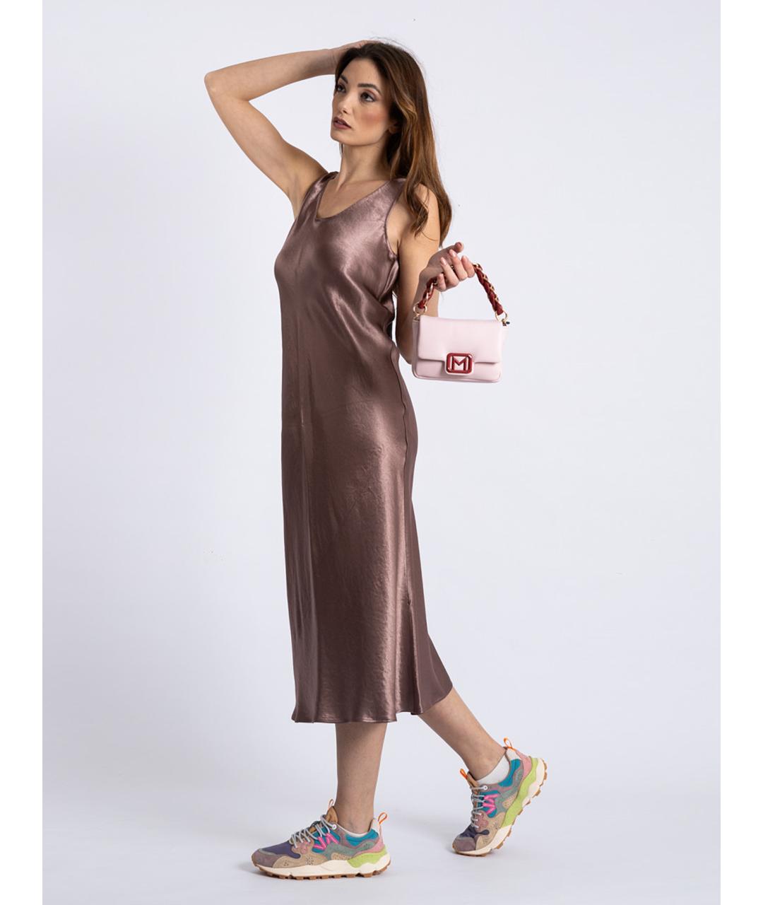 MAX MARA Бордовое ацетатное коктейльное платье, фото 5