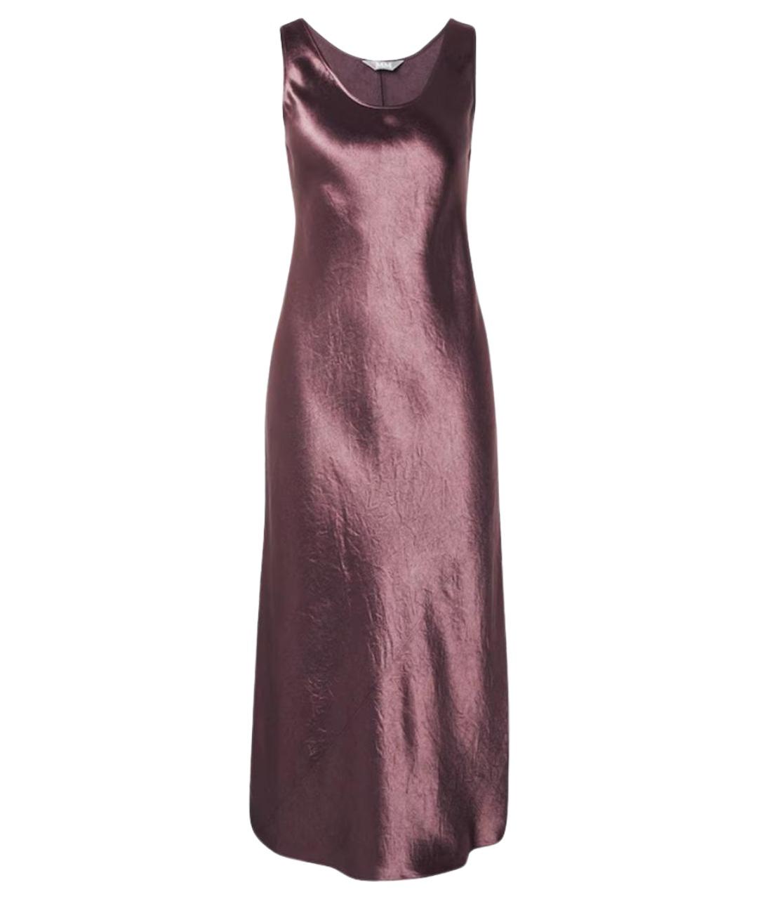 MAX MARA Бордовое ацетатное коктейльное платье, фото 1
