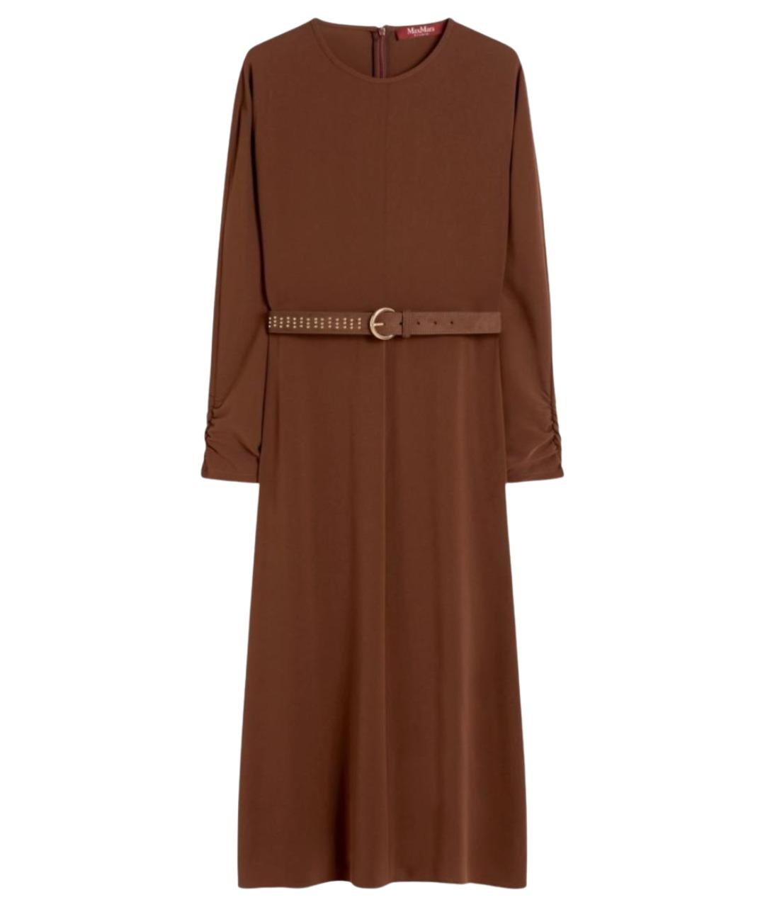 MAX MARA STUDIO Коричневое повседневное платье, фото 1