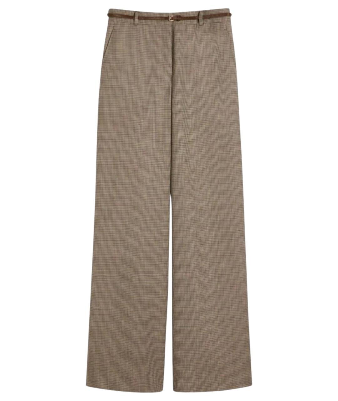 MAX MARA STUDIO Мульти шерстяные брюки широкие, фото 1