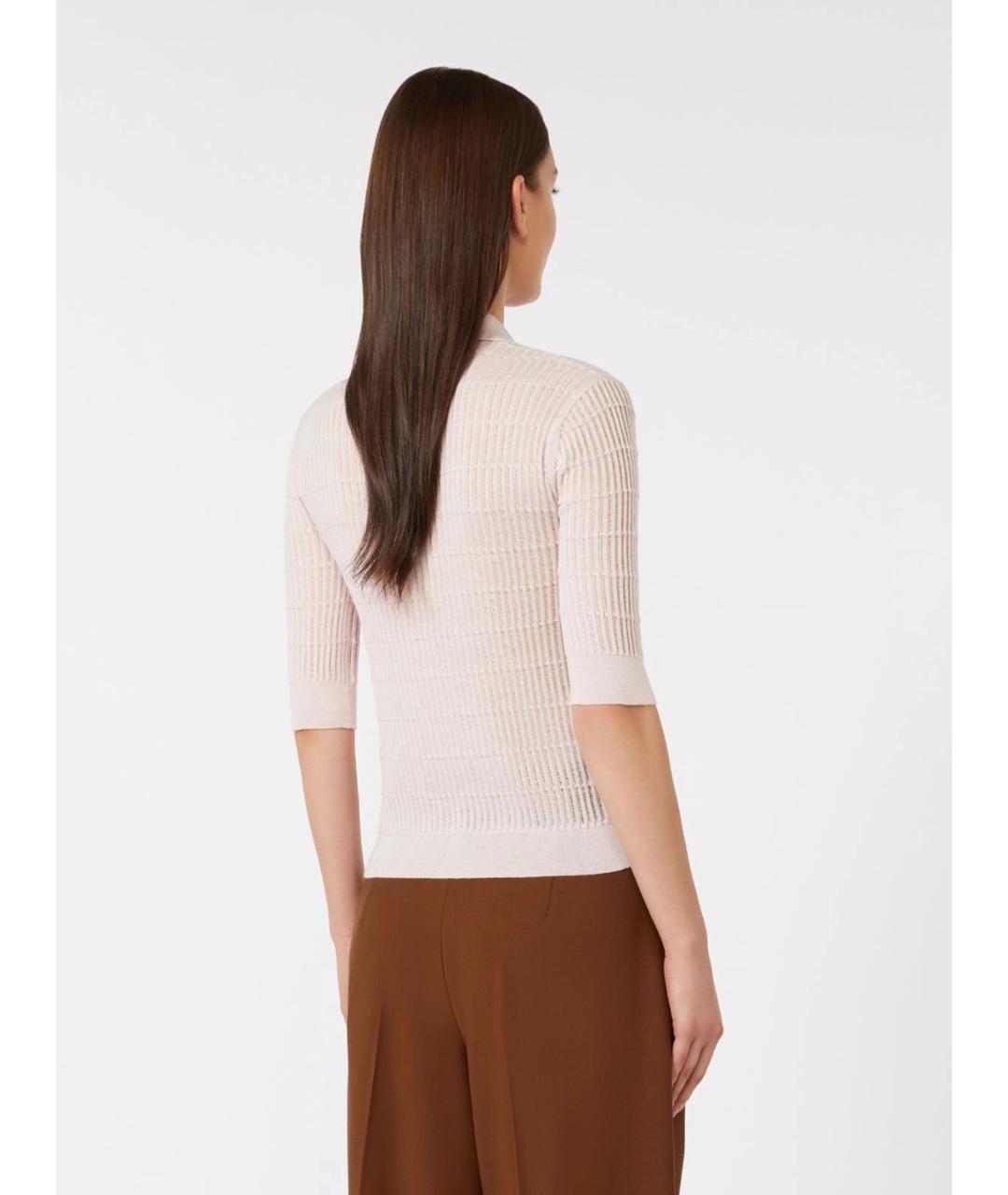 MAX MARA STUDIO Розовый шерстяной джемпер / свитер, фото 3