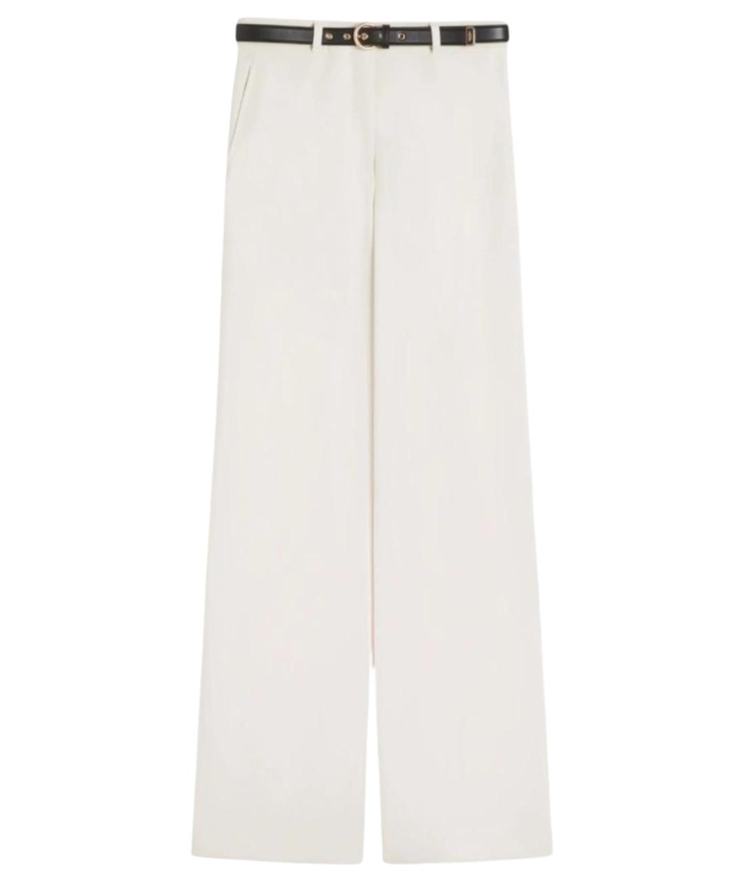 MAX MARA STUDIO Бежевые полиэстеровые брюки широкие, фото 1