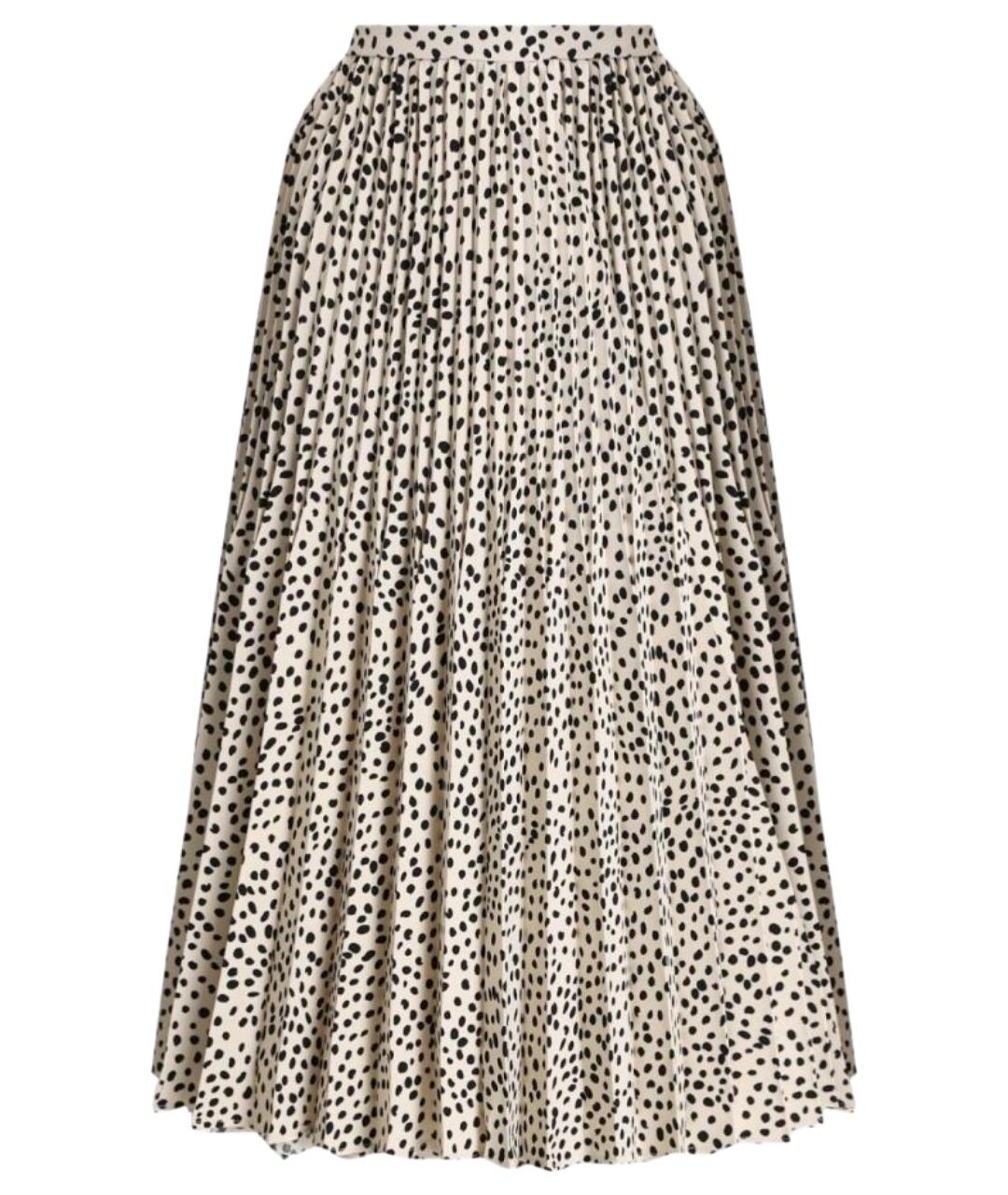 MAX MARA STUDIO Мульти полиэстеровая юбка миди, фото 1