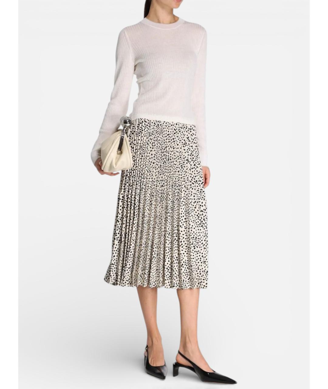 MAX MARA STUDIO Мульти полиэстеровая юбка миди, фото 3