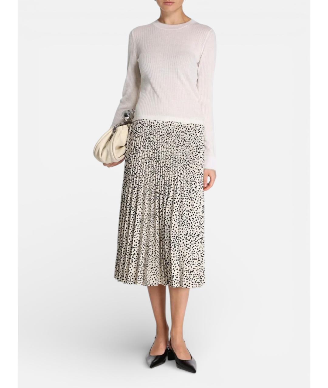 MAX MARA STUDIO Мульти полиэстеровая юбка миди, фото 2