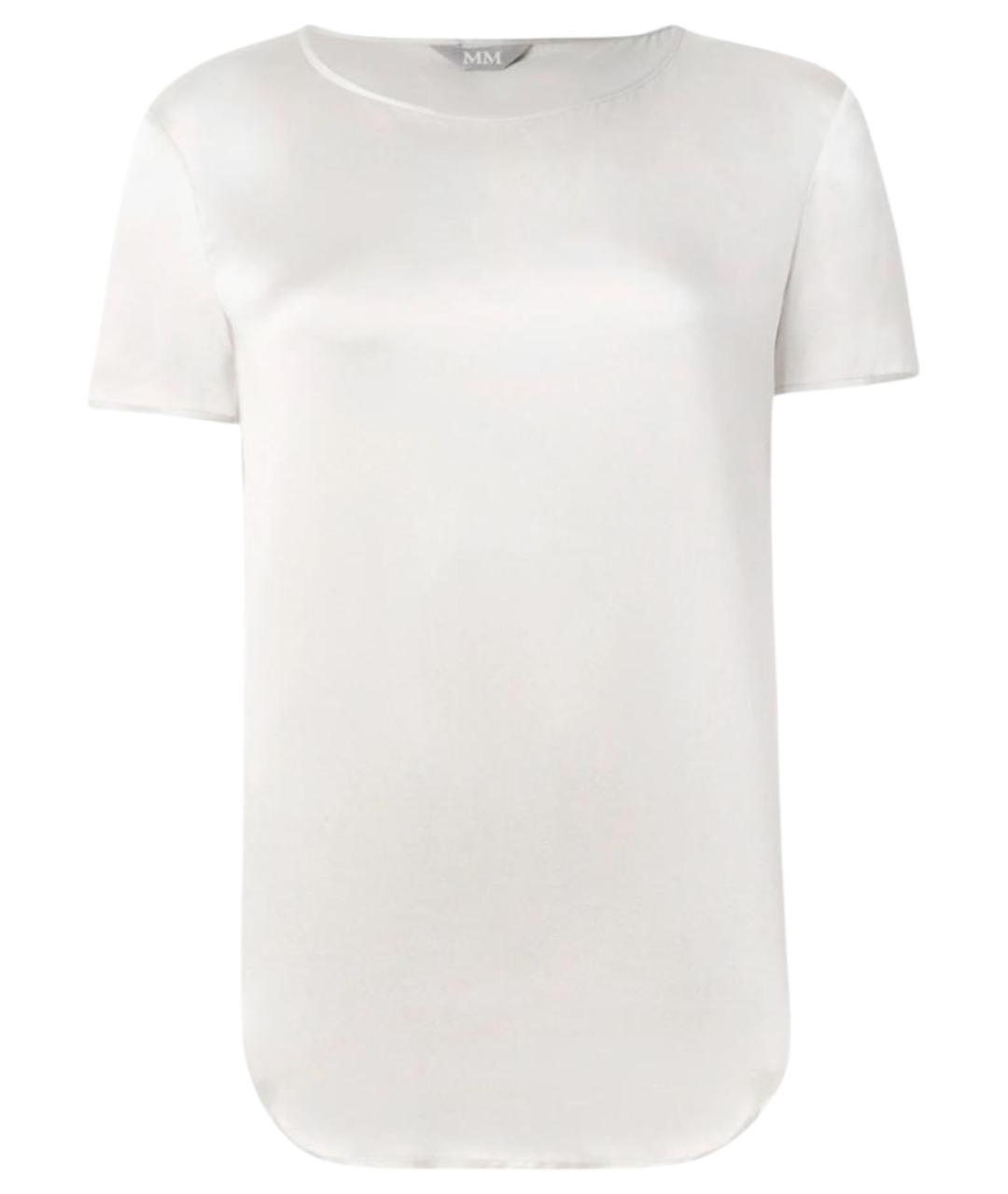MAX MARA Белая шелковая блузы, фото 1