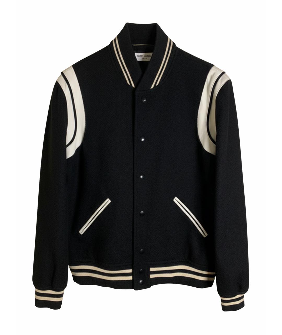 SAINT LAURENT Черная хлопковая куртка, фото 1