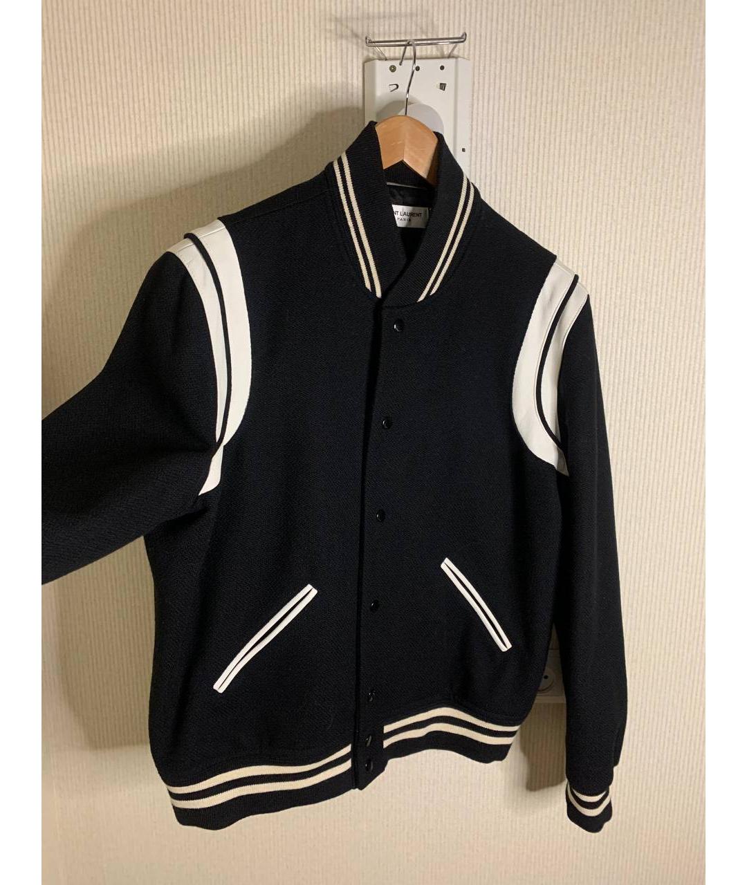 SAINT LAURENT Черная хлопковая куртка, фото 2