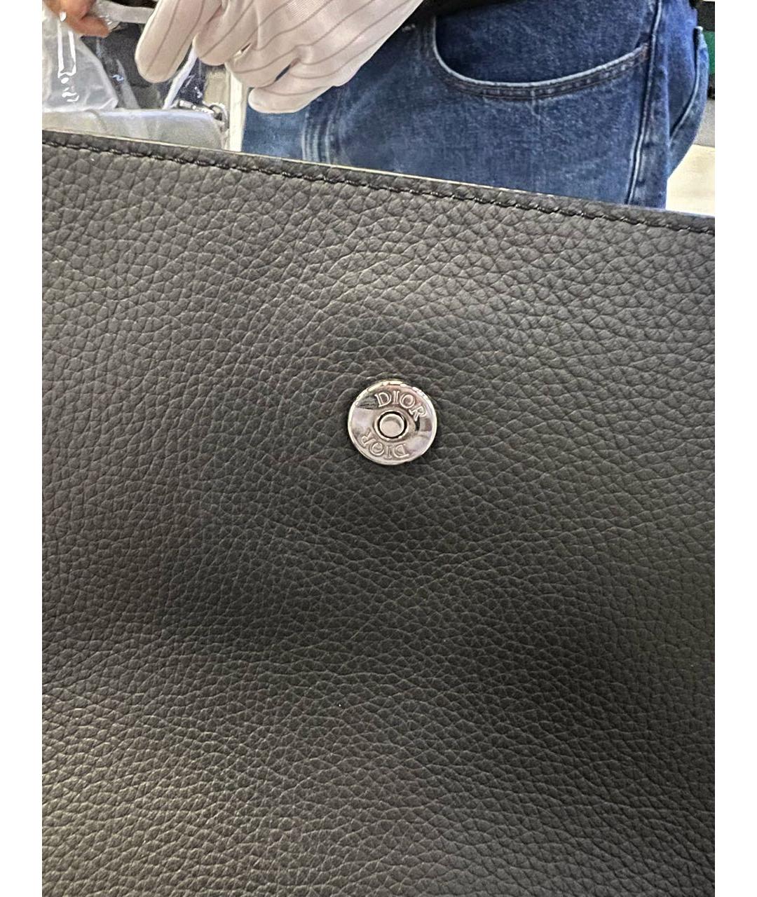 CHRISTIAN DIOR Темно-синий жаккардовый рюкзак, фото 7