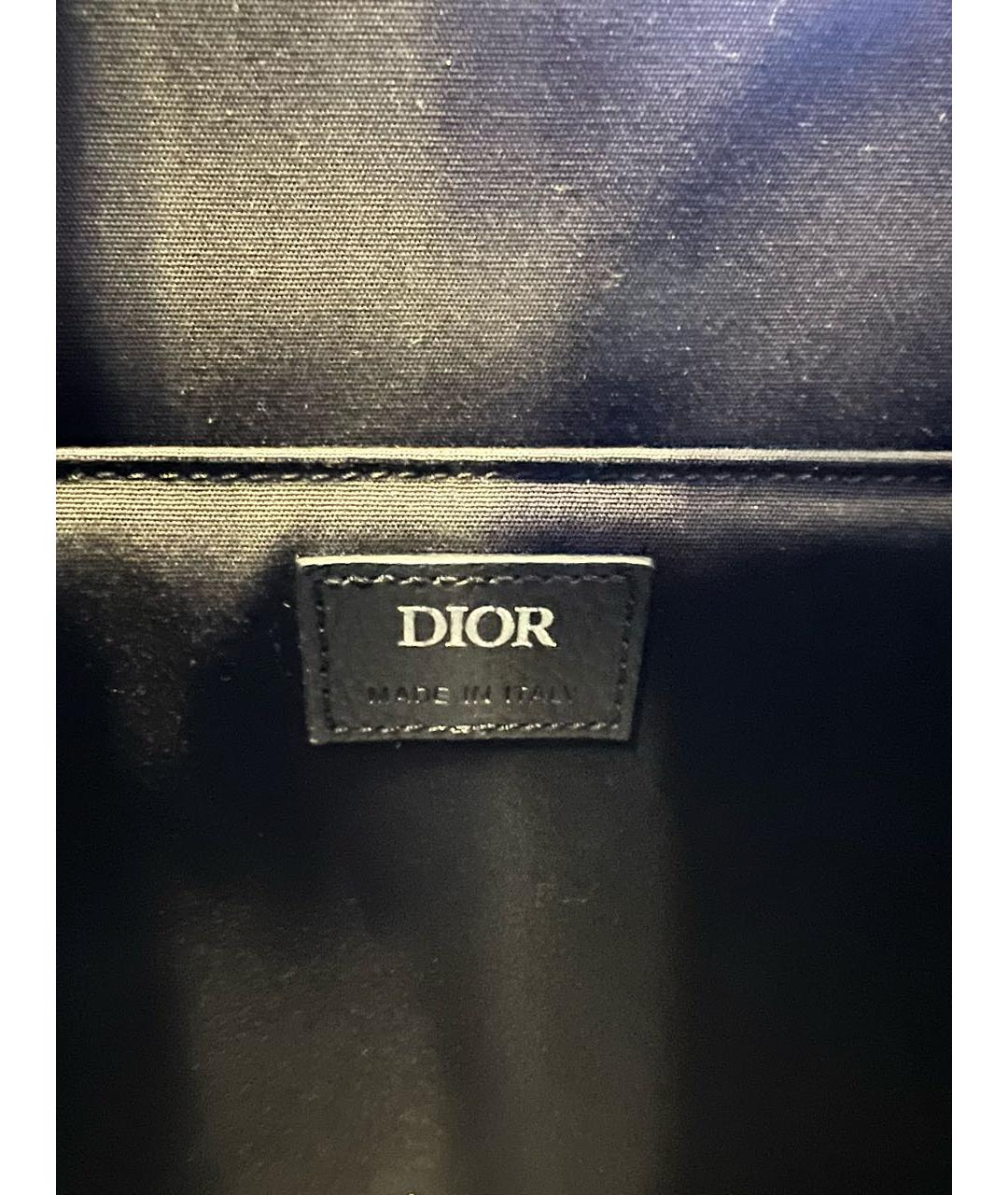 CHRISTIAN DIOR Темно-синий жаккардовый рюкзак, фото 6