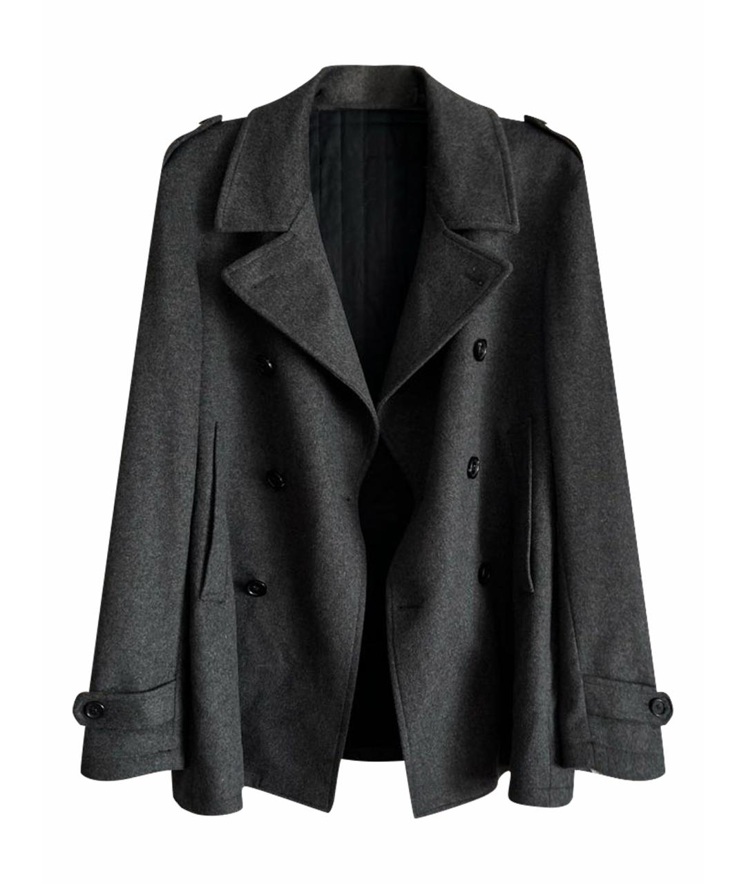 LANVIN Серое шерстяное пальто, фото 1