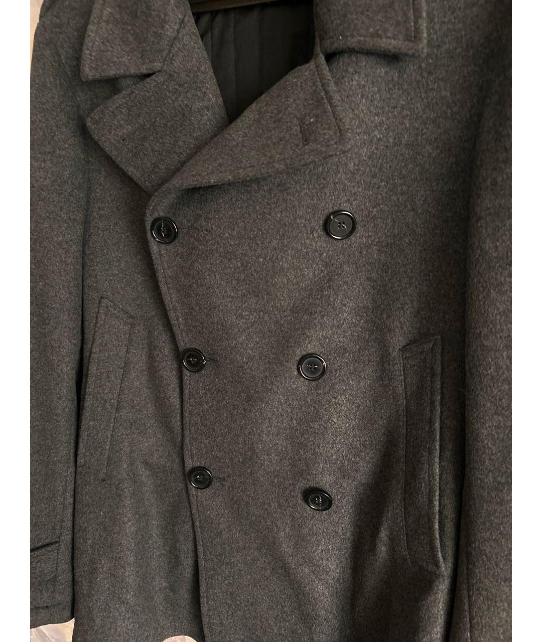 LANVIN Серое шерстяное пальто, фото 4