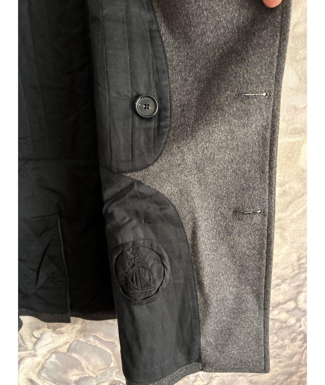 LANVIN Серое шерстяное пальто, фото 7