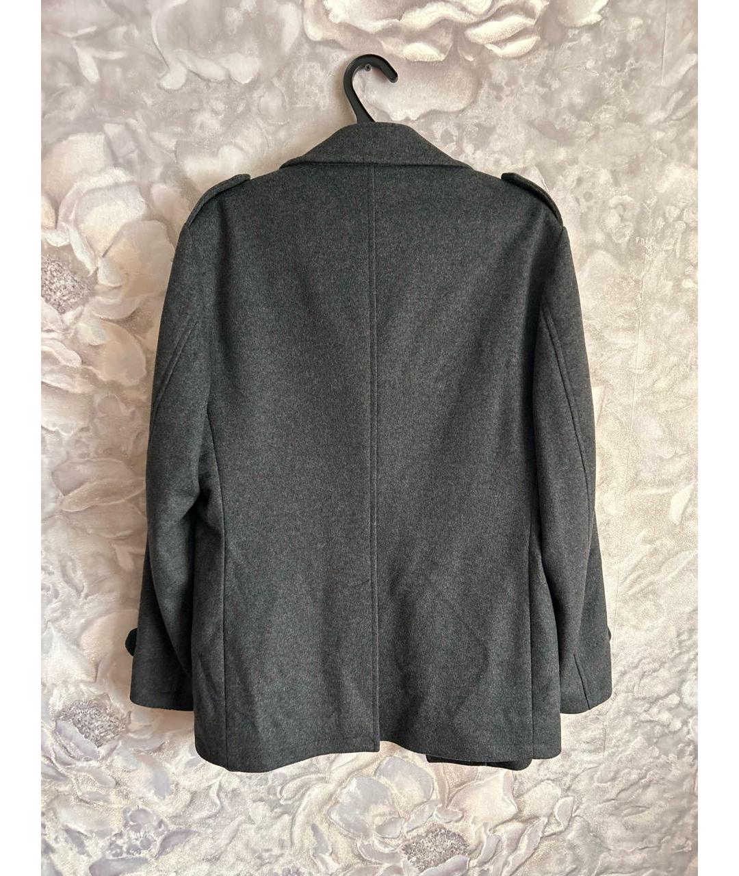 LANVIN Серое шерстяное пальто, фото 2