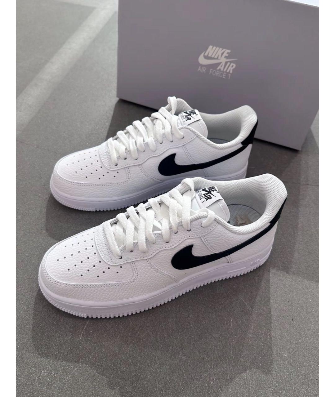 NIKE Белые кожаные низкие кроссовки / кеды, фото 2