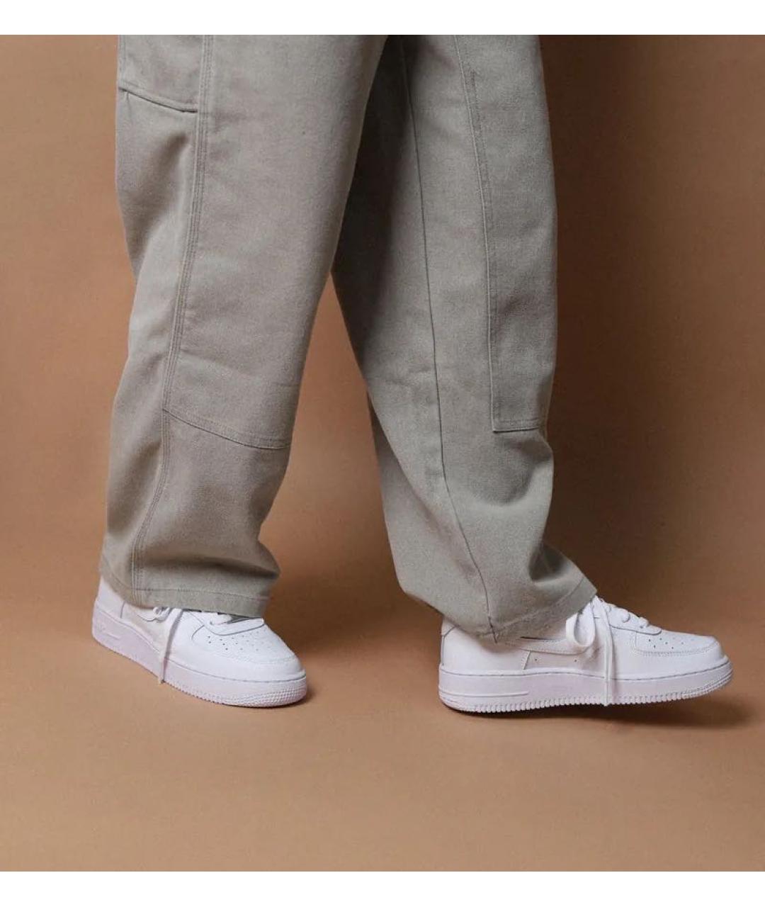 NIKE Белые кожаные низкие кроссовки / кеды, фото 4