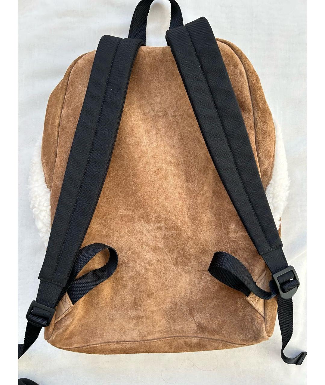 BALENCIAGA Коричневый замшевый рюкзак, фото 2