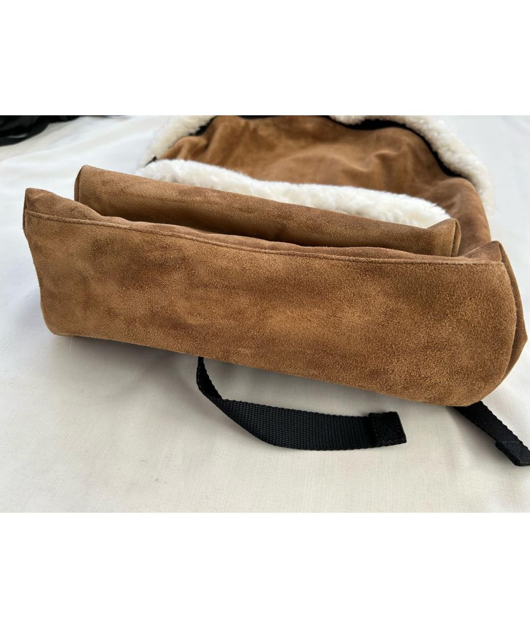 BALENCIAGA Коричневый замшевый рюкзак, фото 3