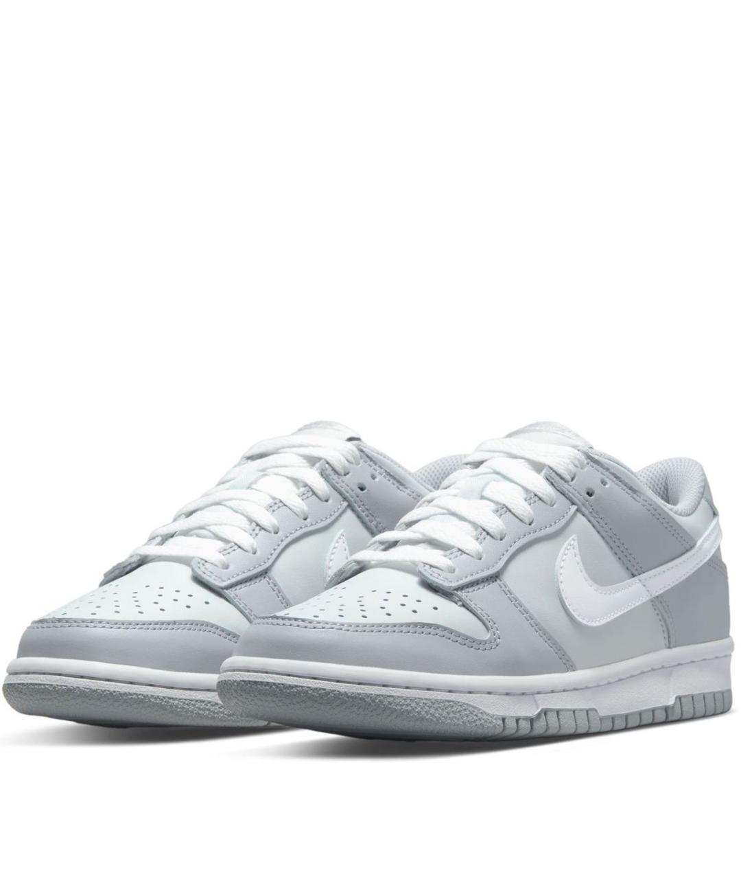 NIKE Серые кожаные кроссовки, фото 5